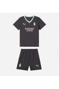 AC Milan Babytruitje 3e tenue Kind 2024-25 Korte Mouw (+ Korte broeken)